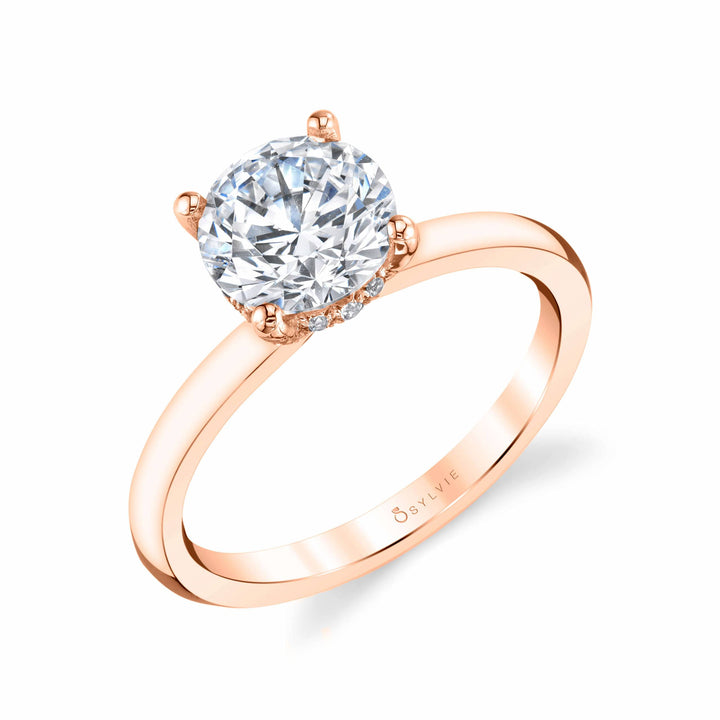 Round Cut Solitaire Engagement Ring - Joanna