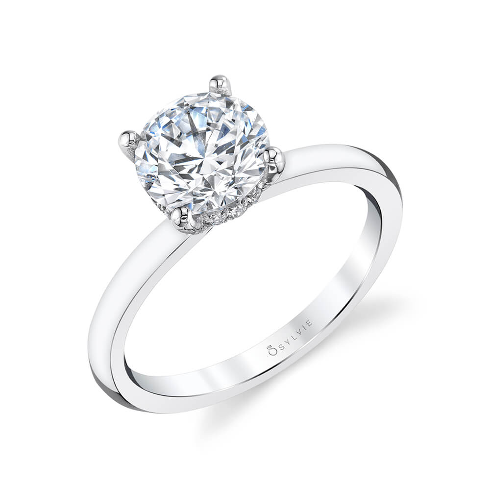 Round Cut Solitaire Engagement Ring - Joanna