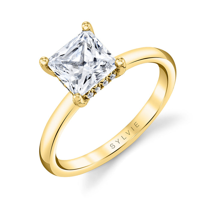Princess Cut Solitaire Engagement Ring - Joanna