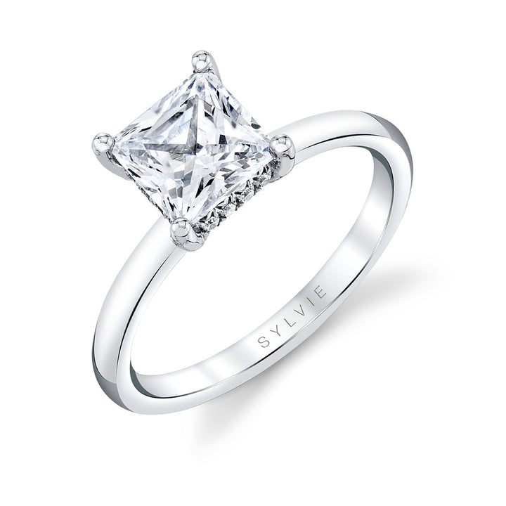 Princess Cut Solitaire Engagement Ring - Joanna