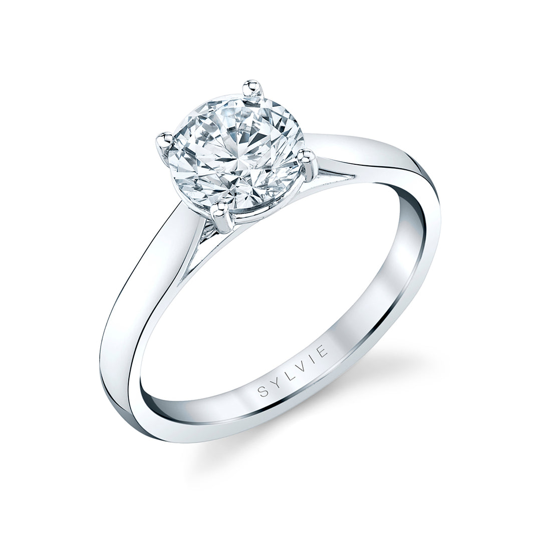 Round Cut Solitaire Engagement Ring - Allison