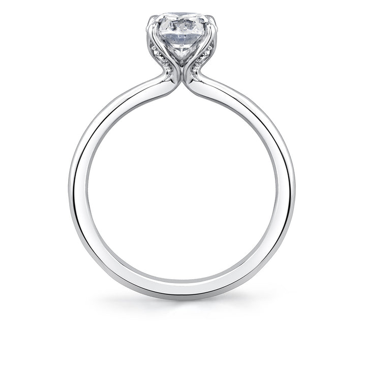 Tulira Solitaire Petal Prong Engagement Ring - Marigold