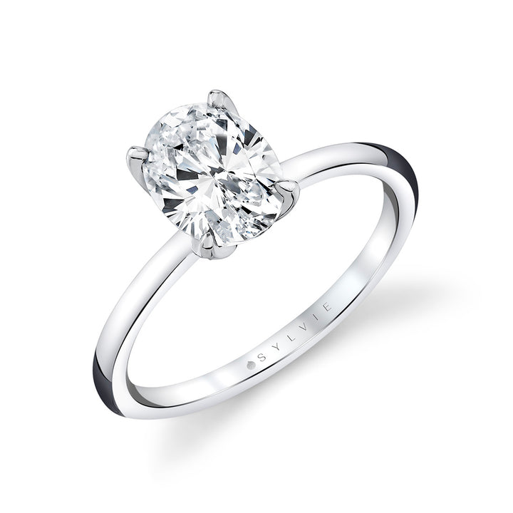 Tulira Solitaire Petal Prong Engagement Ring - Marigold