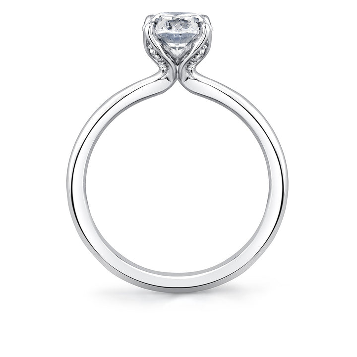 Tulira Solitaire Petal Prong Engagement Ring - Marigold