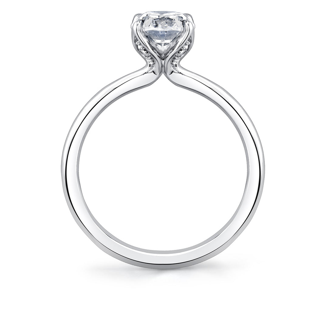 Tulira Solitaire Petal Prong Engagement Ring - Marigold