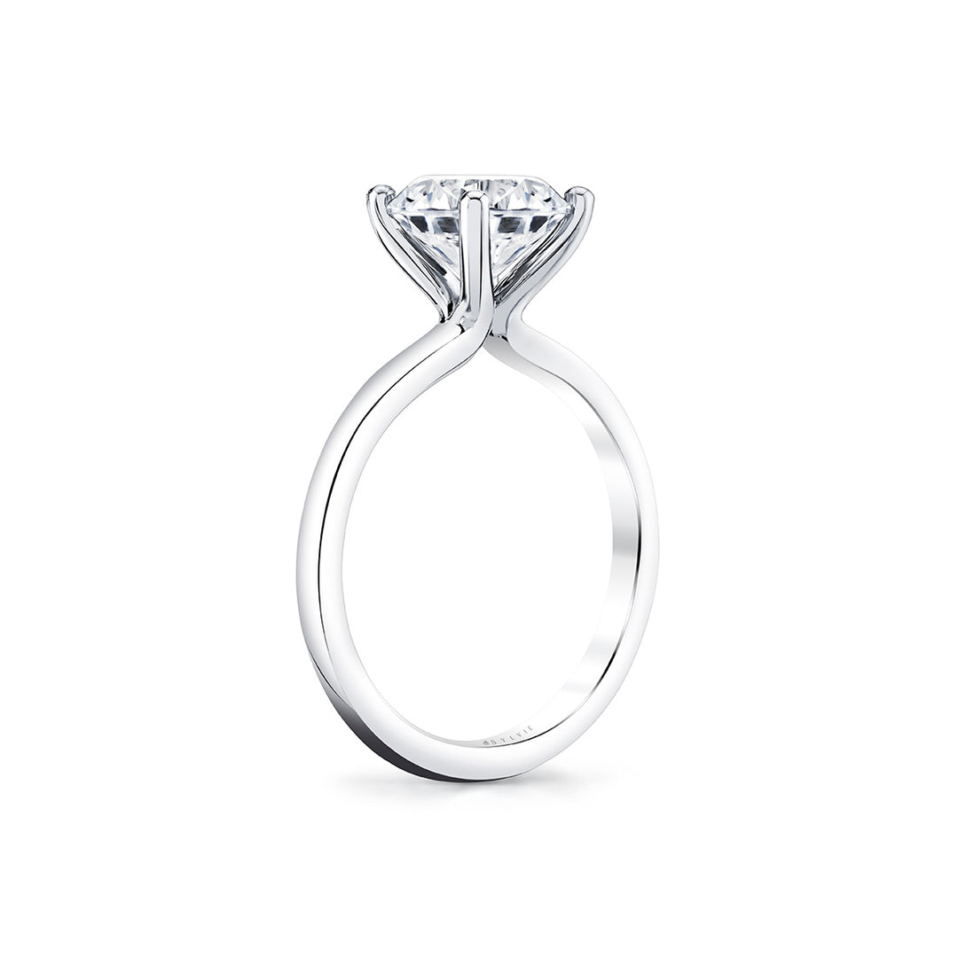 Round Cut Solitaire Engagement Ring - Ame