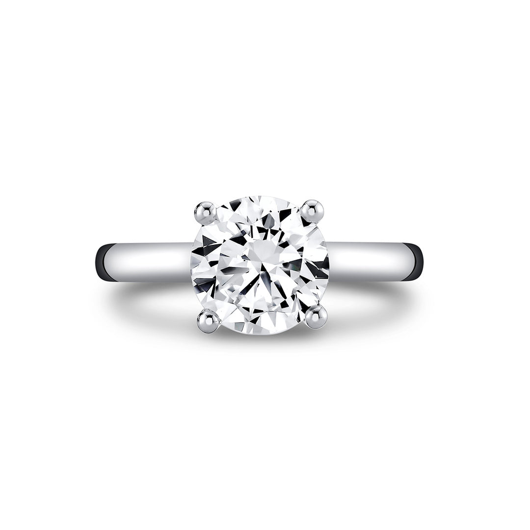 Round Cut Solitaire Engagement Ring - Ame