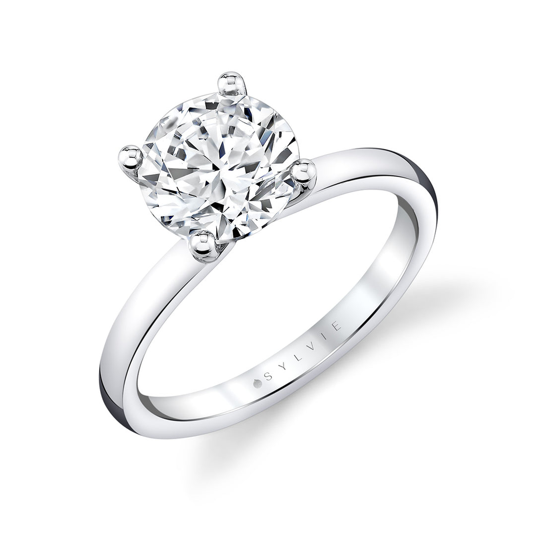 Round Cut Solitaire Engagement Ring - Ame