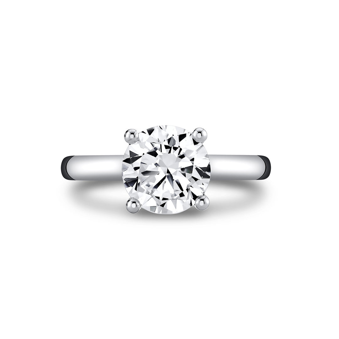 Round Cut Solitaire Engagement Ring - Ame