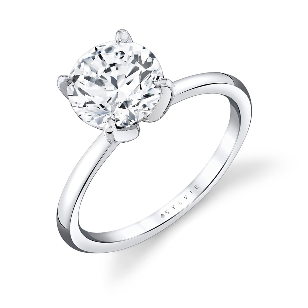 Tulira Solitaire Marquise Petal Prong Engagement Ring - Chrys