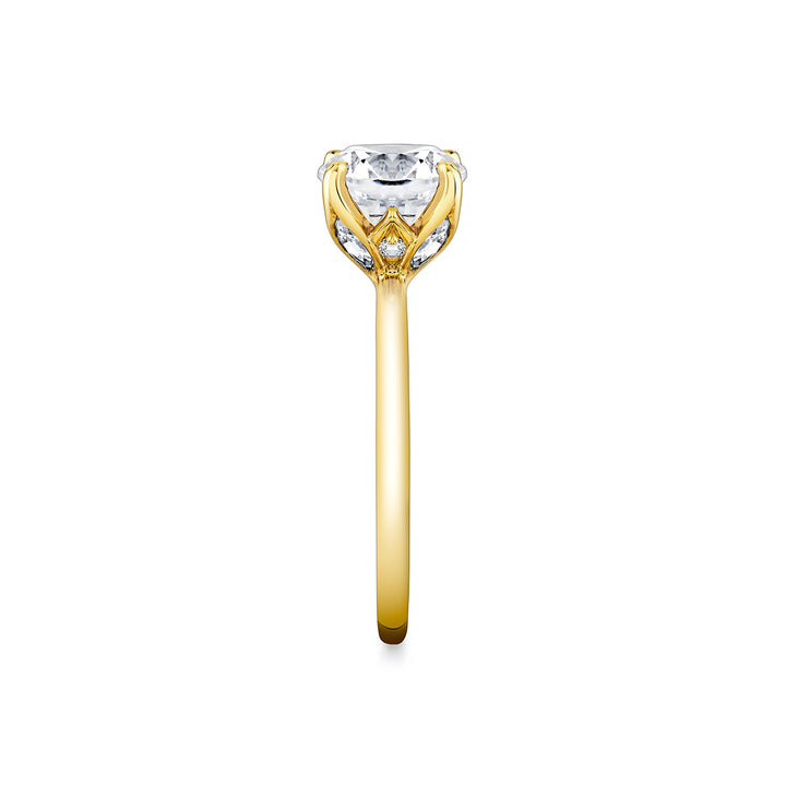 Tulira Solitaire Marquise Petal Prong Engagement Ring - Chrys