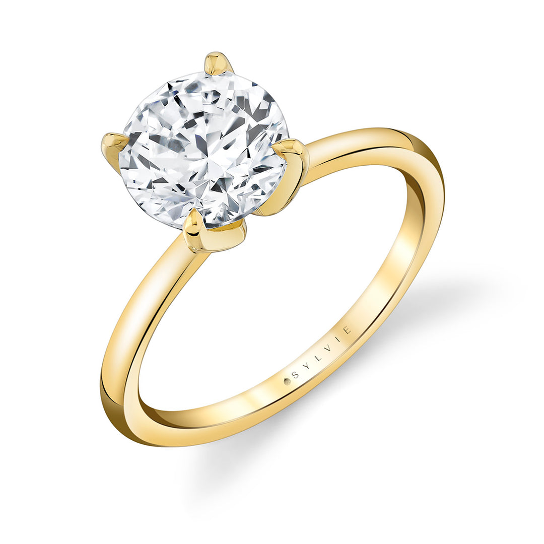 Tulira Solitaire Marquise Petal Prong Engagement Ring - Chrys