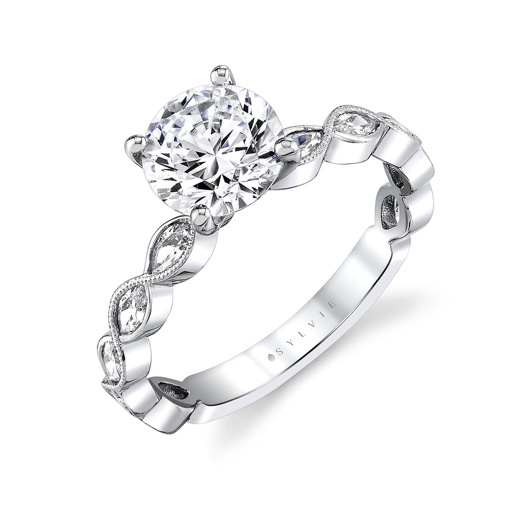 Tulira Leaf Inspired Engagement Ring - Ivy