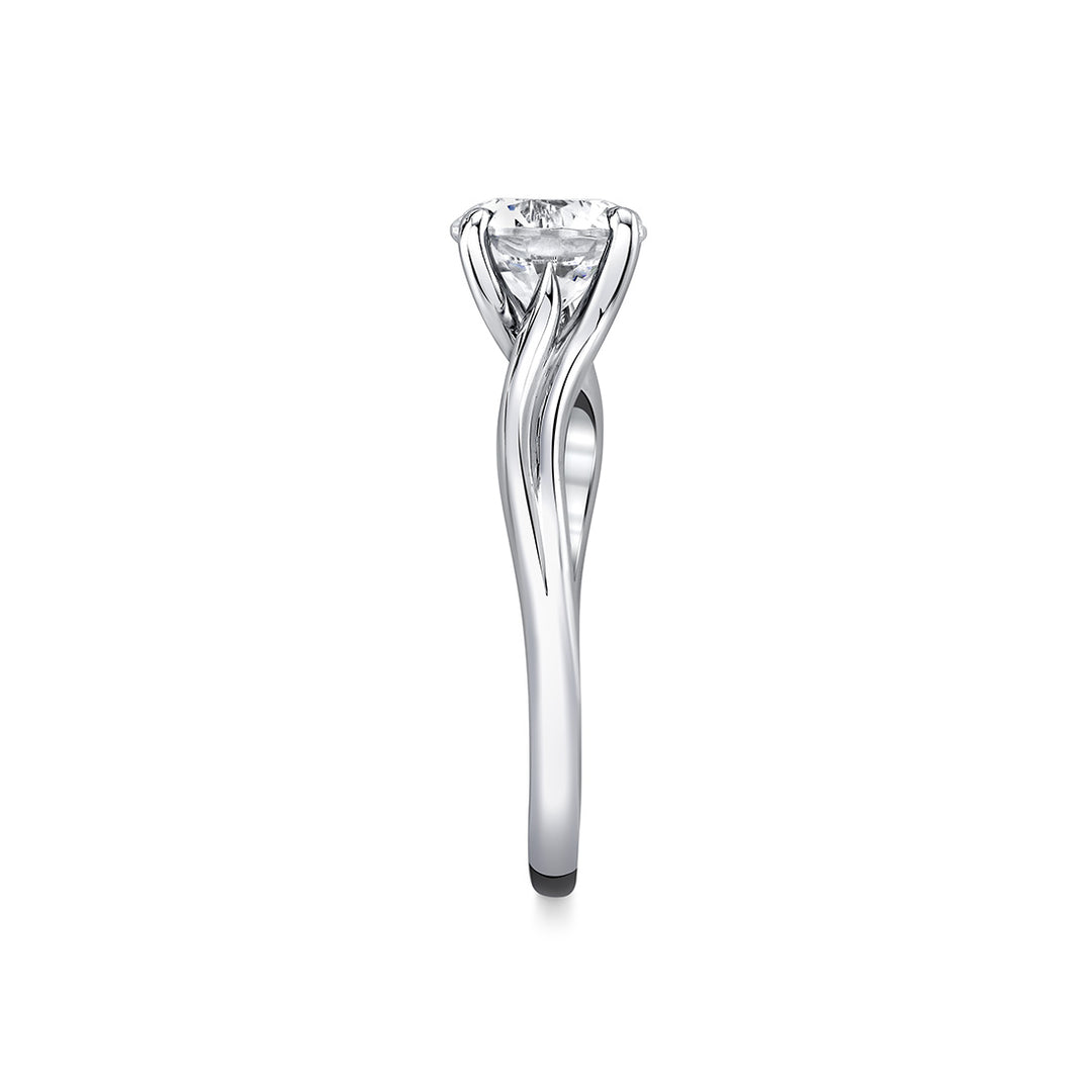 Tulira Solitaire Vine Engagement Ring - Acacia