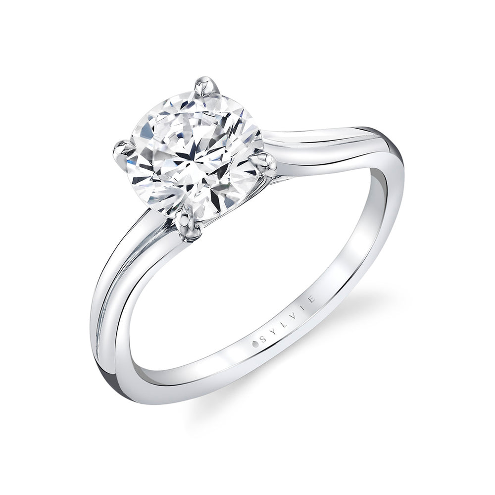 Tulira Solitaire Vine Engagement Ring - Acacia