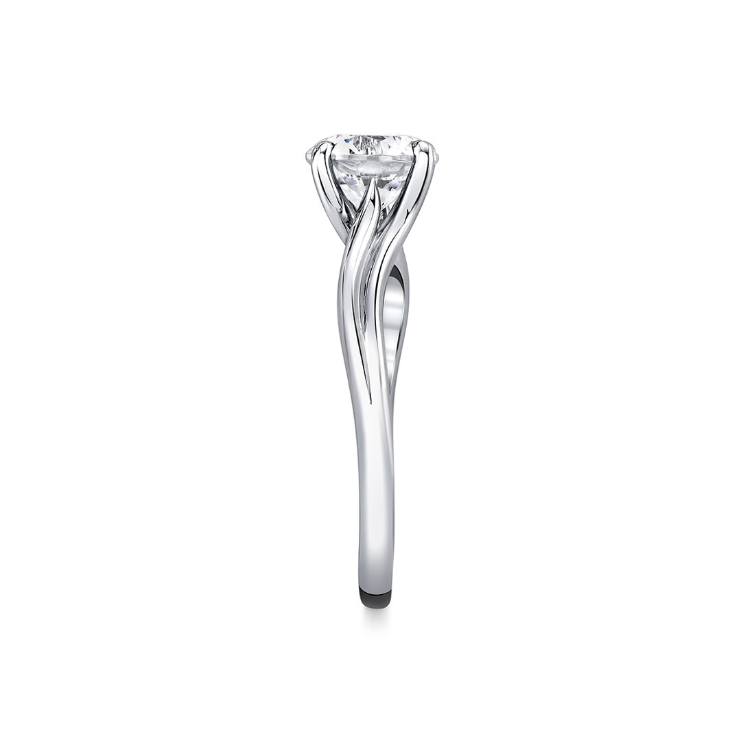 Tulira Solitaire Vine Engagement Ring - Acacia