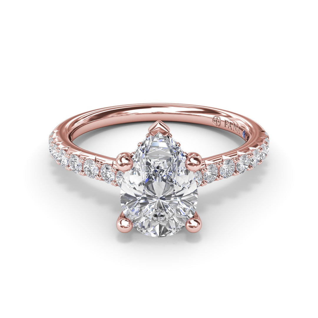 Classic Pear Solitaire With Hidden Halo
