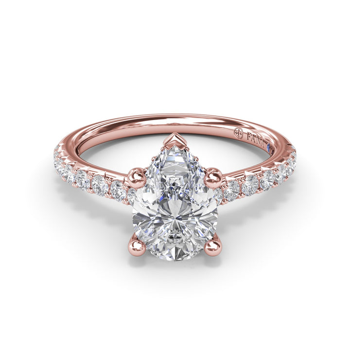 Classic Pear Solitaire With Hidden Halo