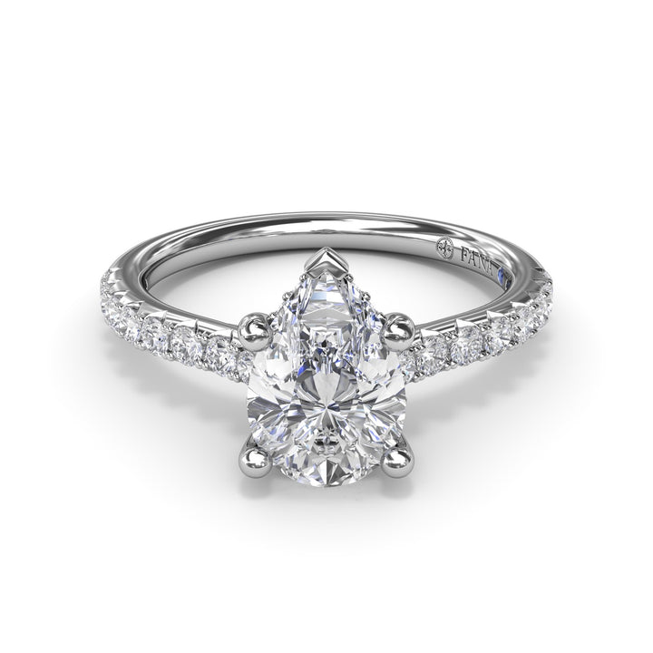 Classic Pear Solitaire With Hidden Halo