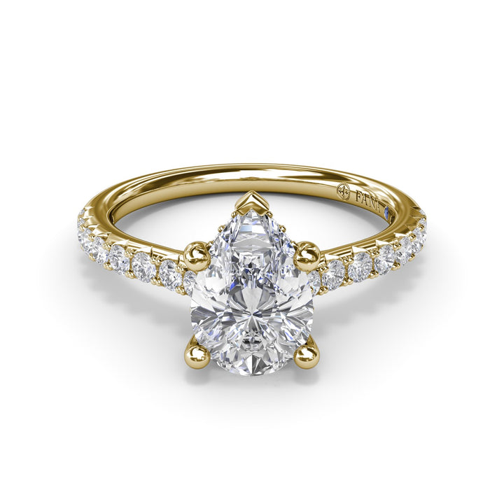 Classic Pear Solitaire With Hidden Halo