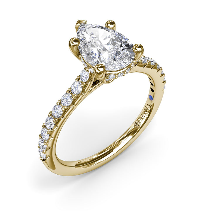 Classic Pear Solitaire With Hidden Halo