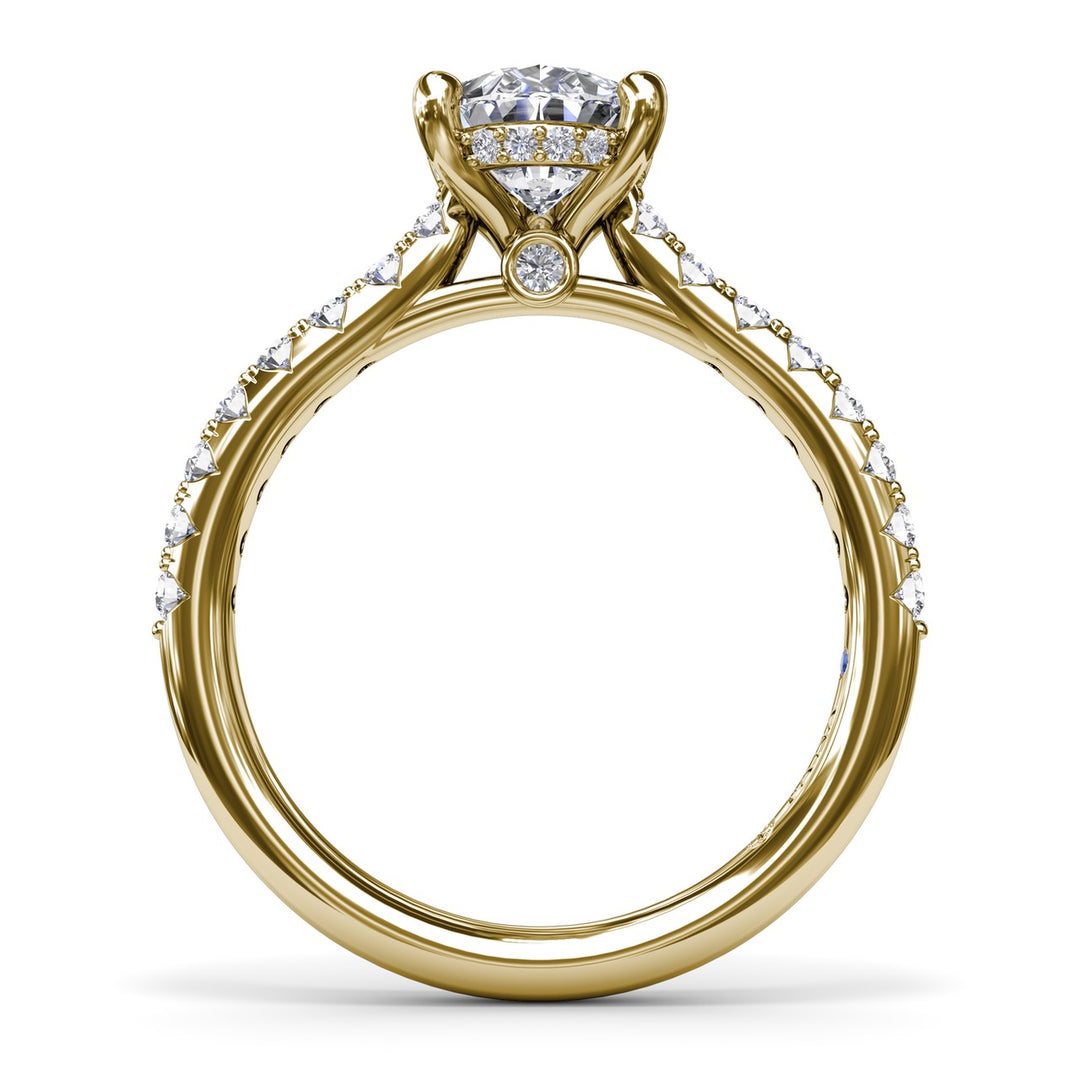 Classic Pear Solitaire With Hidden Halo