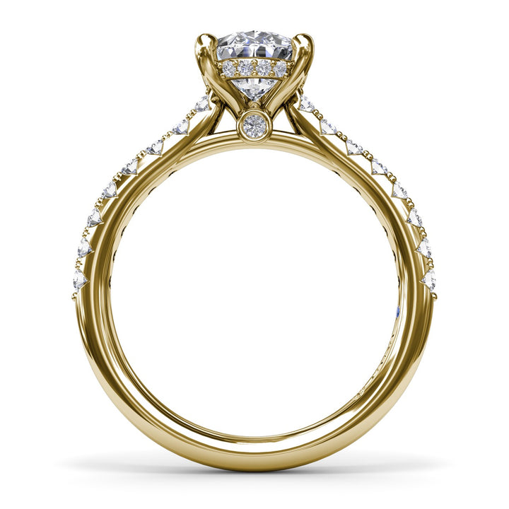 Classic Pear Solitaire With Hidden Halo