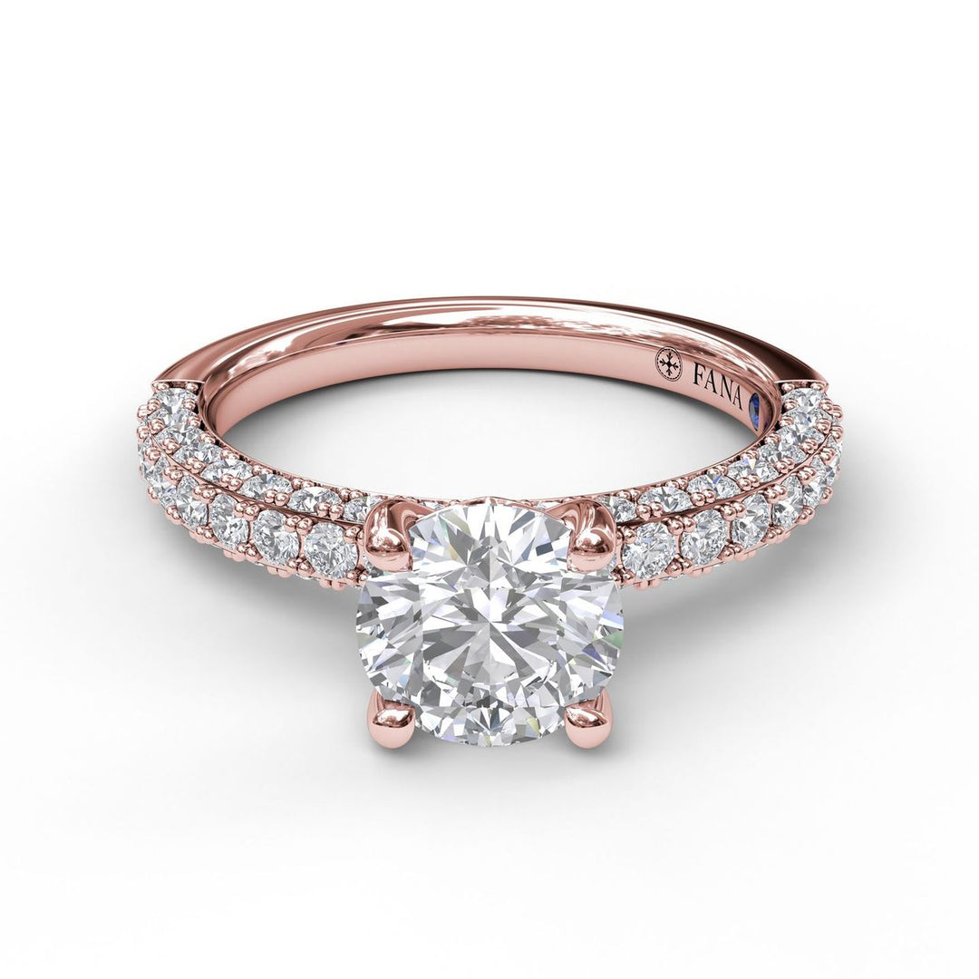 Diamond-Encrusted Engagement Ring