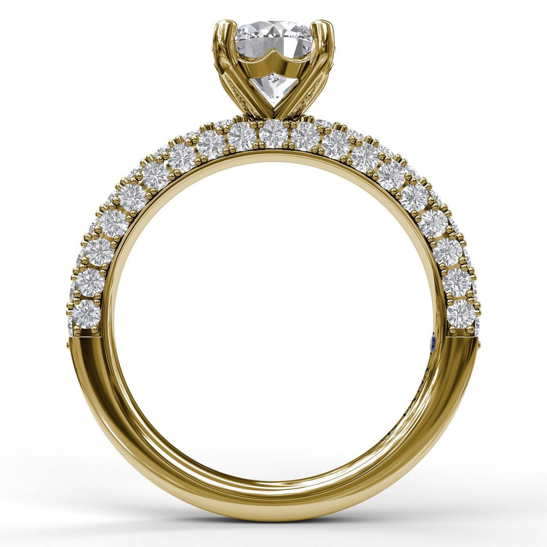 Diamond-Encrusted Engagement Ring