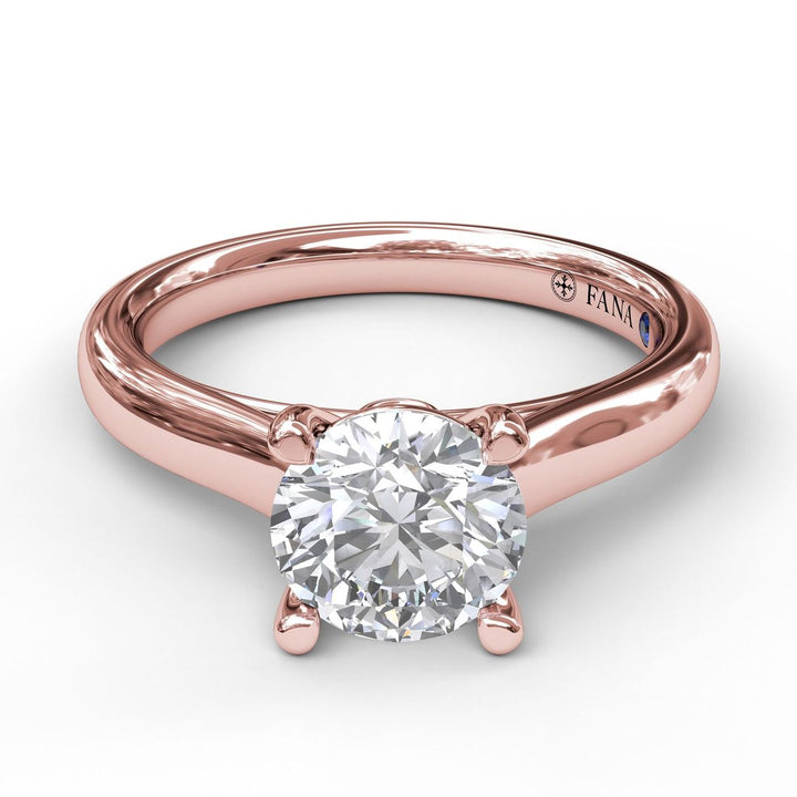 Classic Solitaire With Peek A Boo Diamond