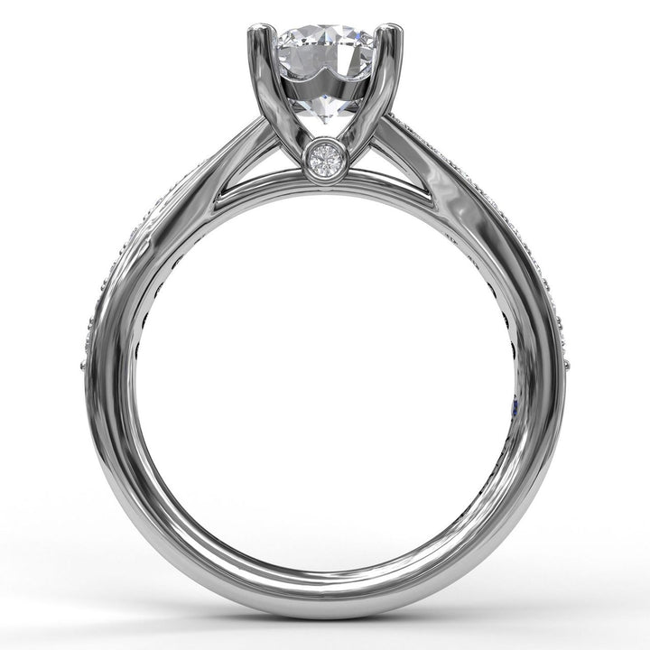 Designer Split Band Engagement Ring