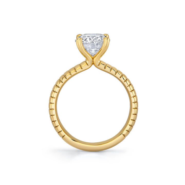 Auravie Engraved Solitaire Engagement Ring - Marin
