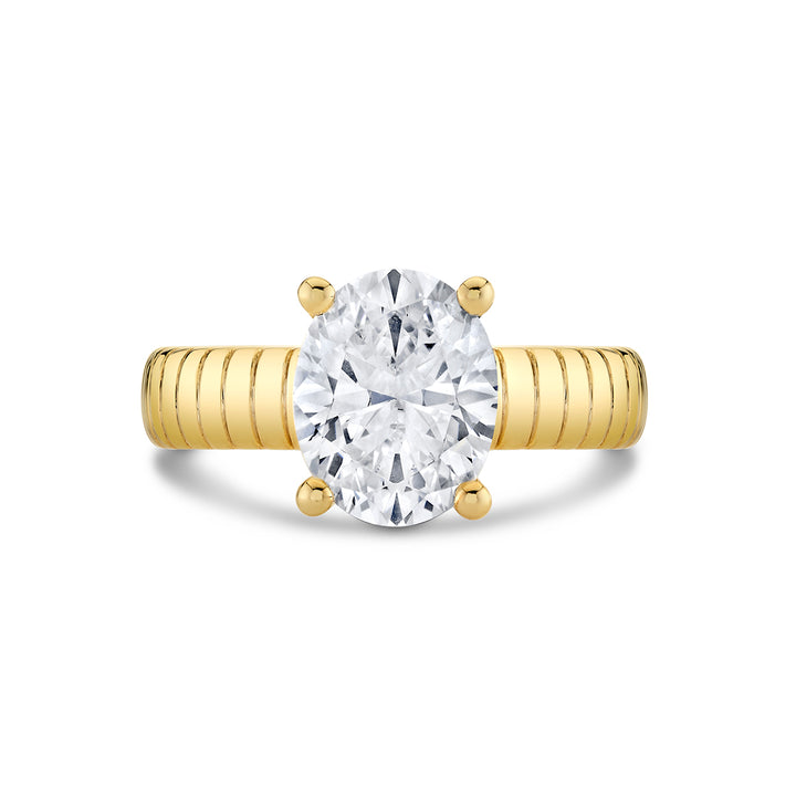 Auravie Engraved Solitaire Engagement Ring - Marin