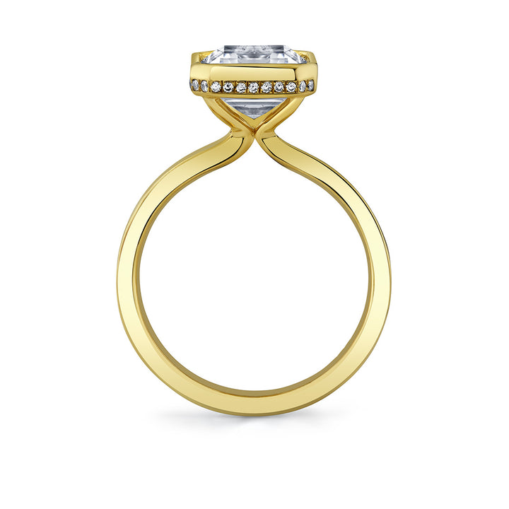Auravie Bezel Hidden Halo Engagement Ring - Jean