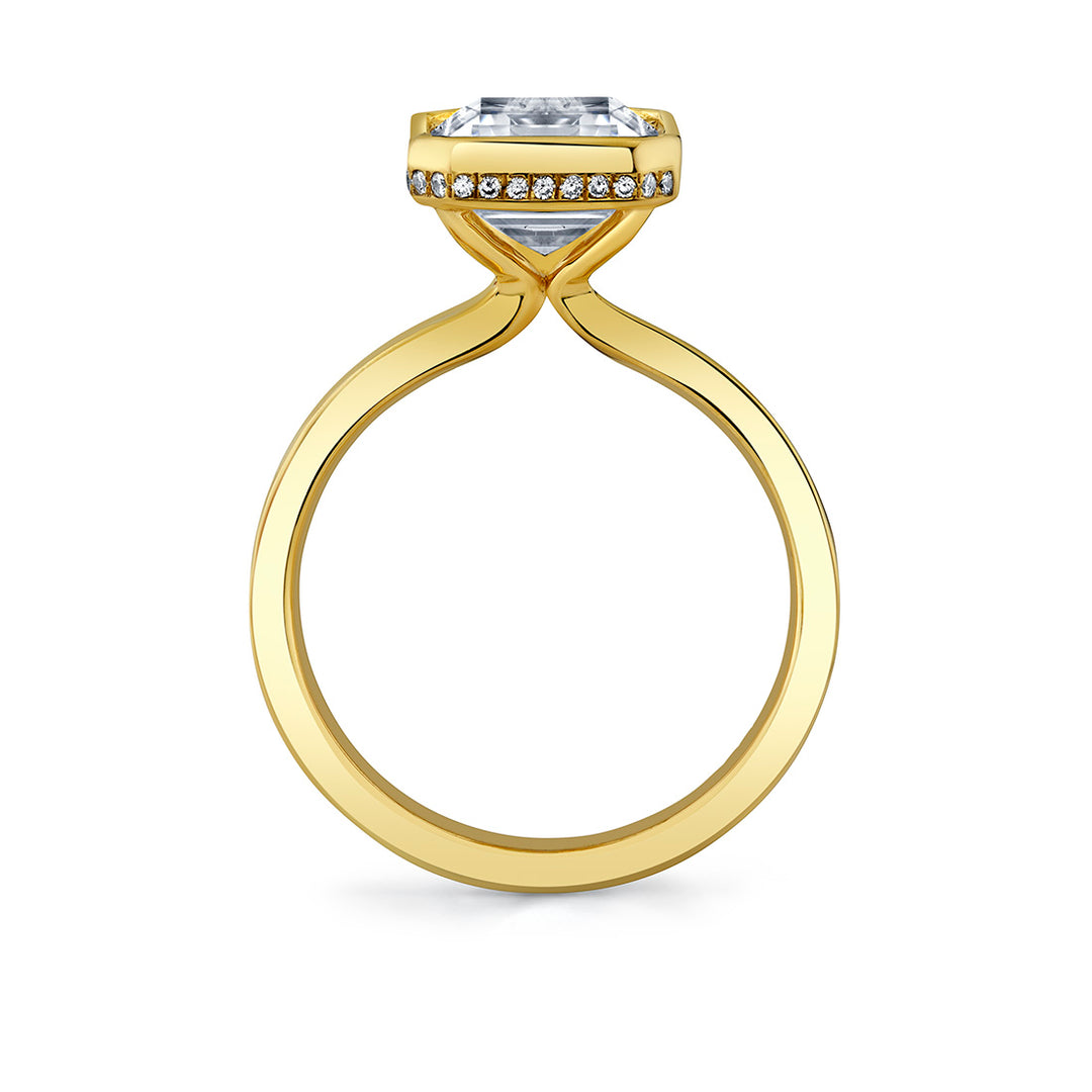 Auravie Bezel Hidden Halo Engagement Ring - Jean