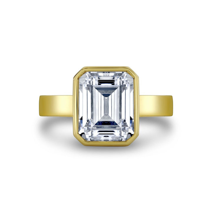 Auravie Bezel Hidden Halo Engagement Ring - Jean