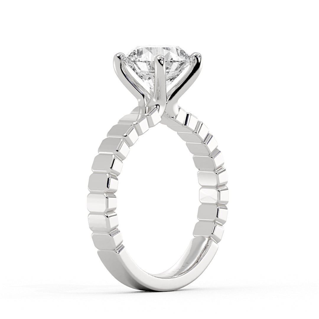 Auravie Panel Solitaire Engagement Ring - Scout