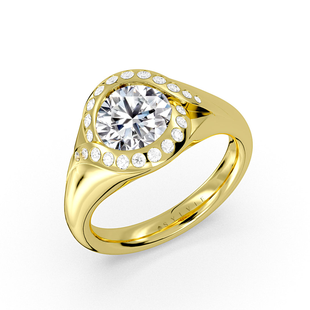 Auravie Diamond Bypass Engagement Ring - Meredith