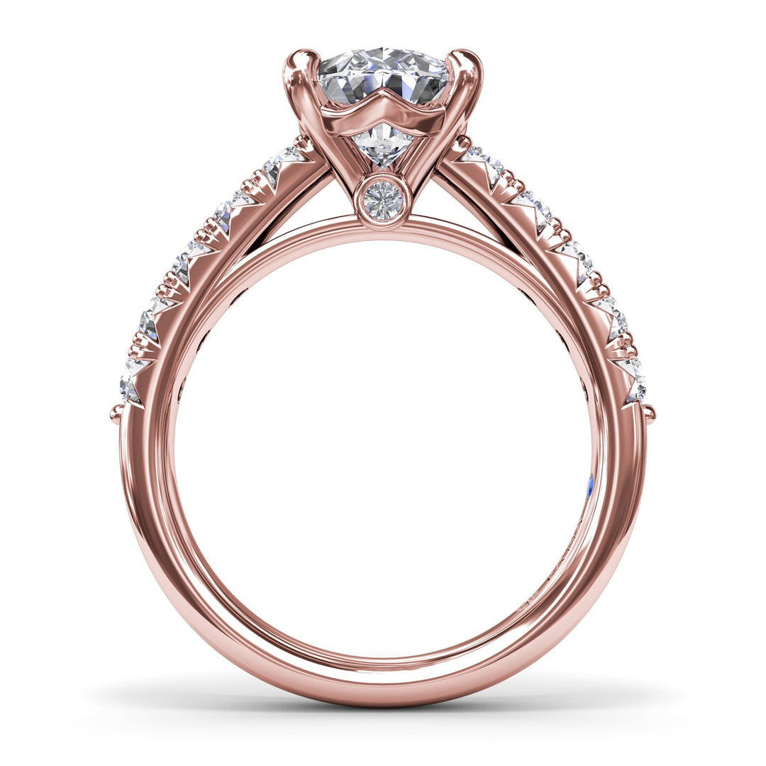 Handset Pear Diamond Engagement Ring