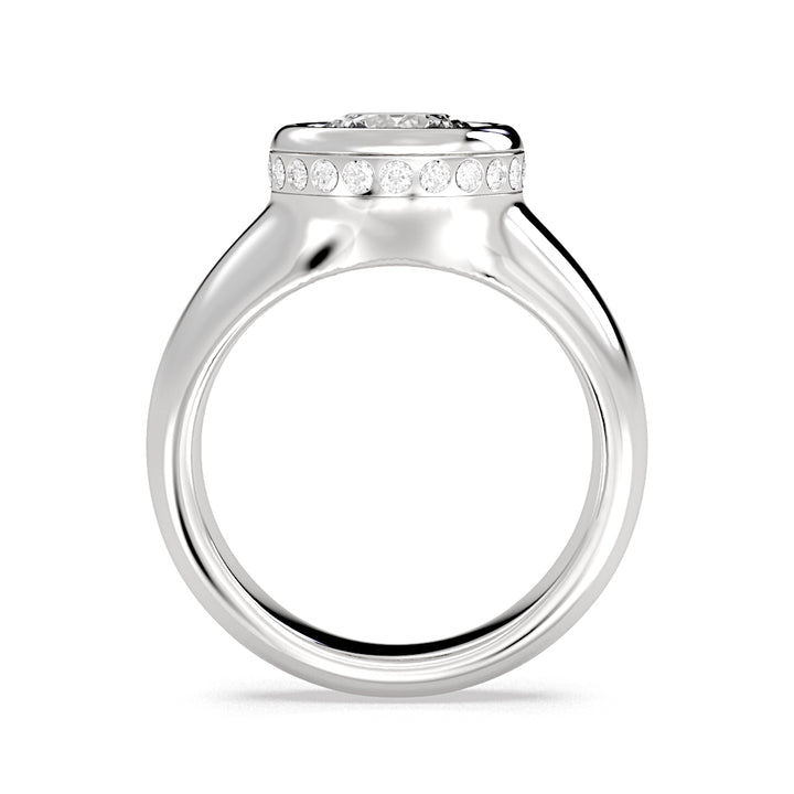 Auravie Bezel Hidden Halo Engagement Ring - Karsyn