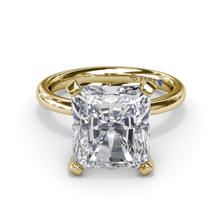 Timeless Radiant Cut Solitaire Engagement Ring