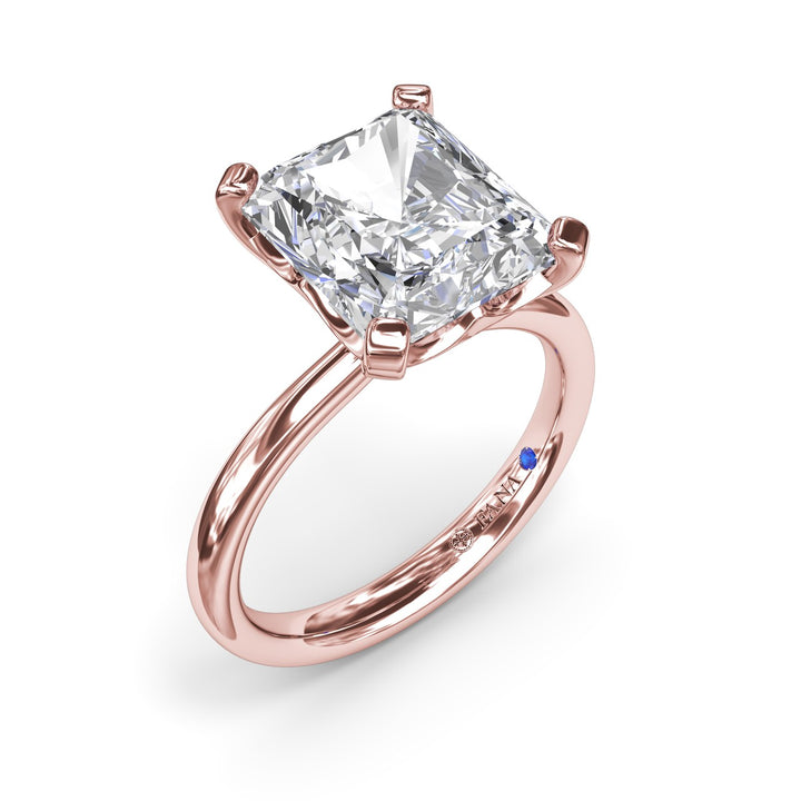 Timeless Radiant Cut Solitaire Engagement Ring