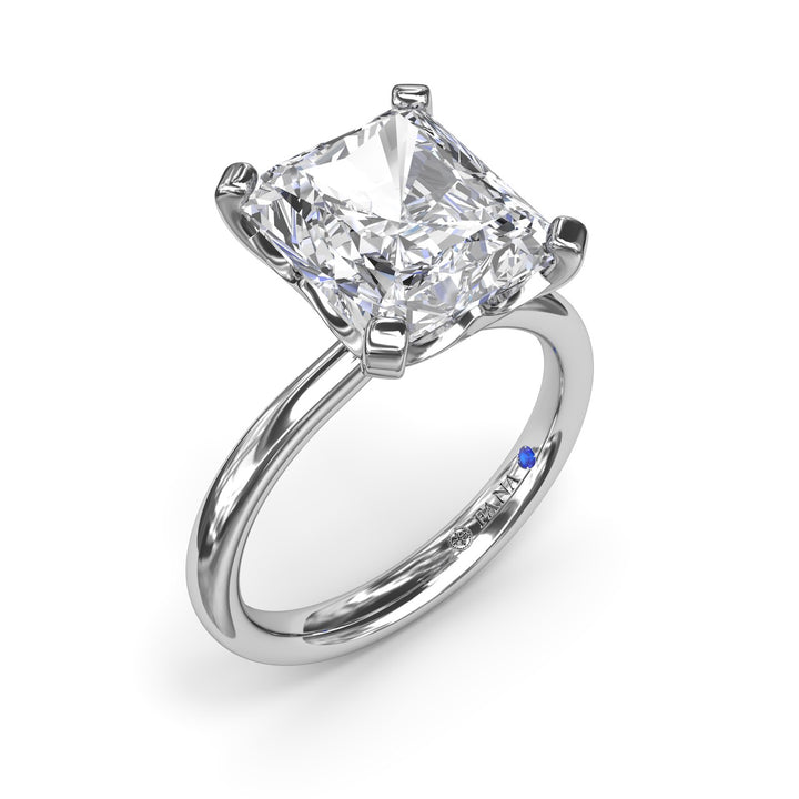 Timeless Radiant Cut Solitaire Engagement Ring