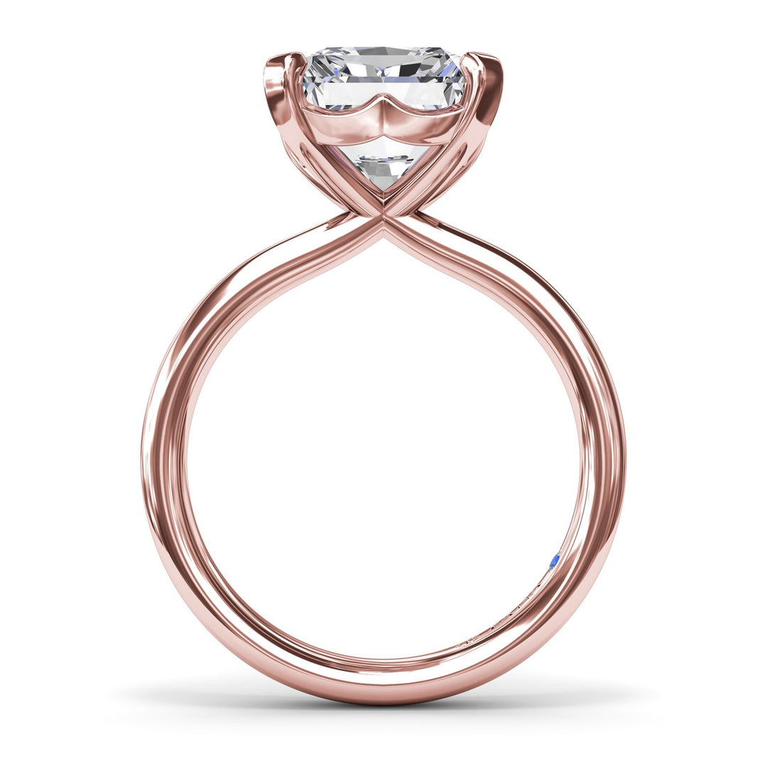 Timeless Radiant Cut Solitaire Engagement Ring