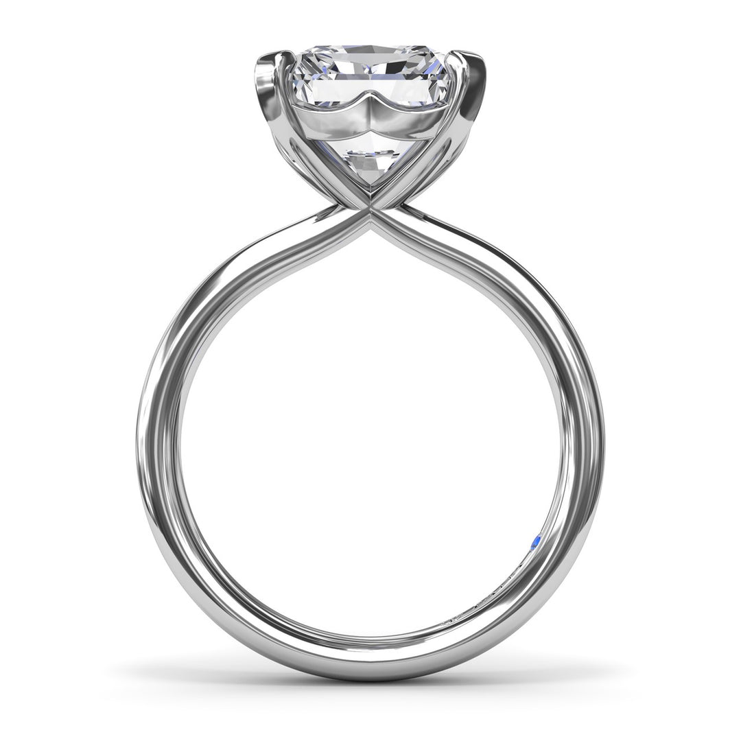 Timeless Radiant Cut Solitaire Engagement Ring