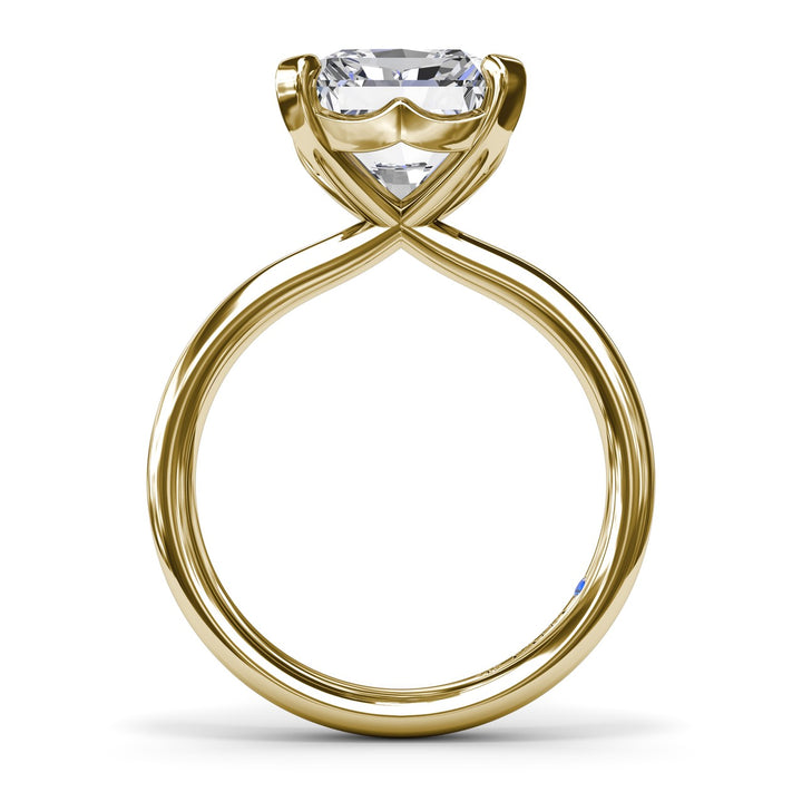 Timeless Radiant Cut Solitaire Engagement Ring