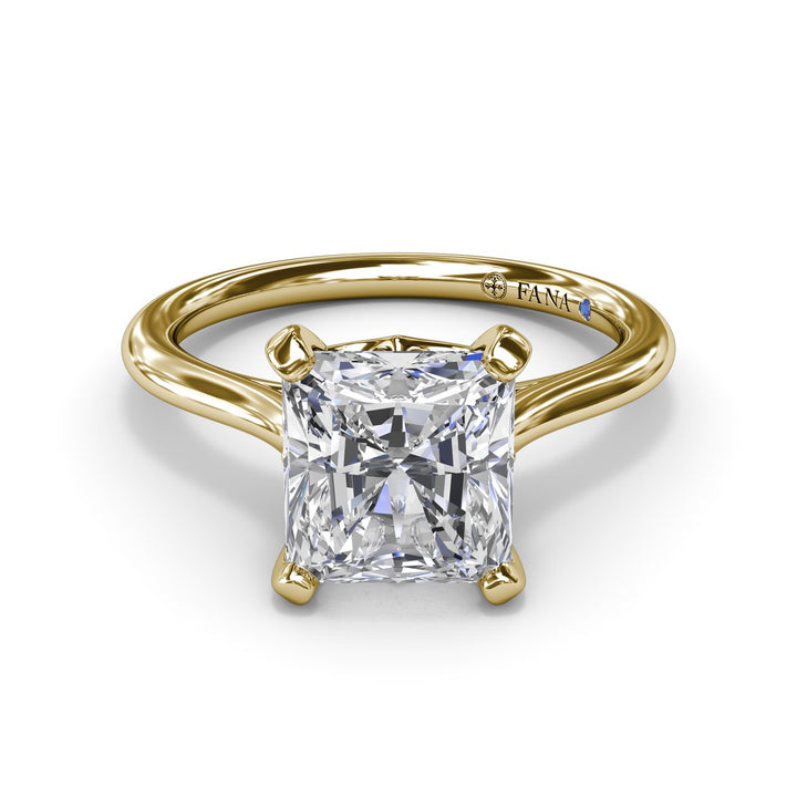 Precious Radiant Solitaire Diamond Engagement Ring