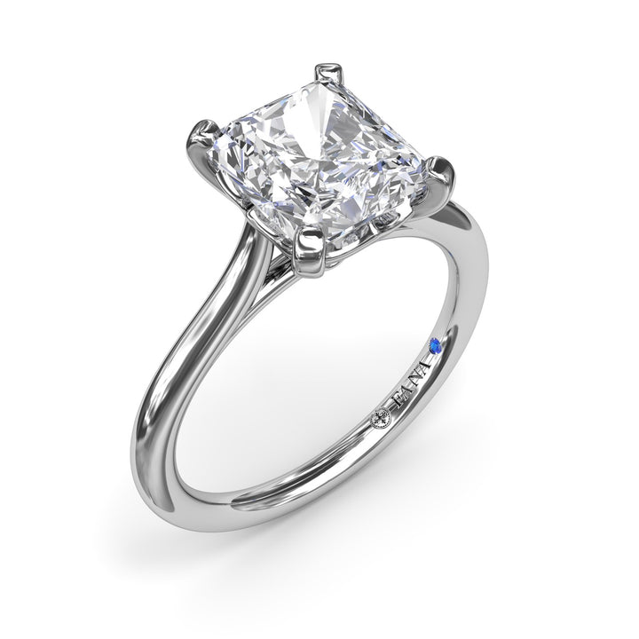 Precious Radiant Solitaire Diamond Engagement Ring