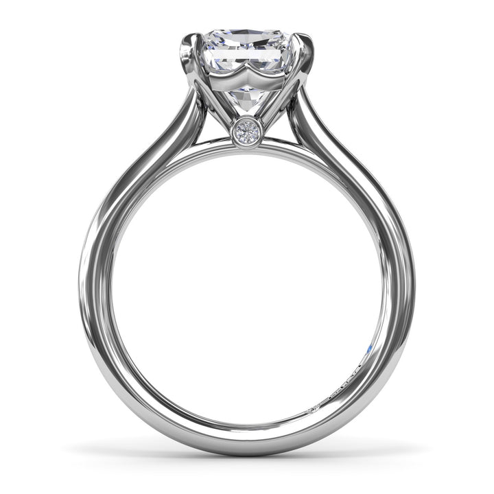 Precious Radiant Solitaire Diamond Engagement Ring