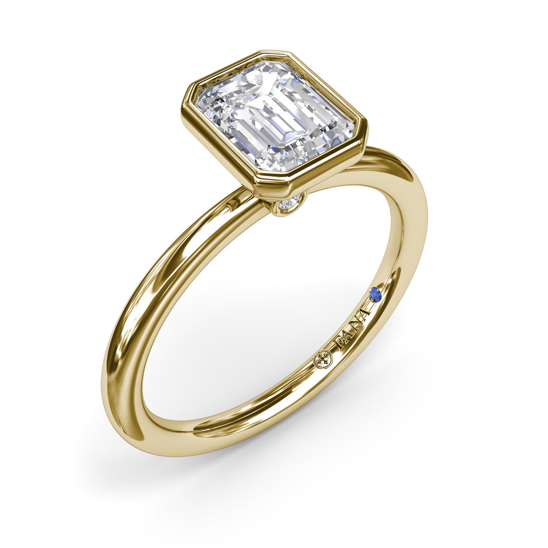 Modern Solitaire Diamond Engagement Ring